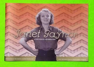 Janet Gaynor: A Centennial Celebration - Moma,  Ucla Retrospective Program