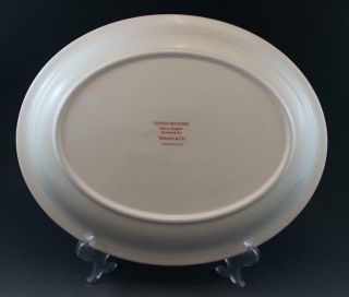 Vintage Tiffany & Co Porcelain Roosters Oval Serving Platter 6