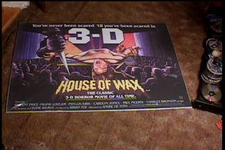 House Of Wax 3d R82 Roll Orig Brit Quad 30x40 Movie Poster Vincent Price Horror