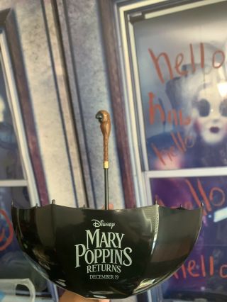 Disney Mary Poppins Returns Movie Collectible Umbrella Popcorn Bucket Bowl