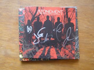 Killswitch Engage Signed Cd Antonement Autographed By Full Band 2019