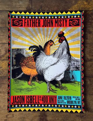 Jason Isbell / Father John Misty Brooklyn 2019 Gig Poster