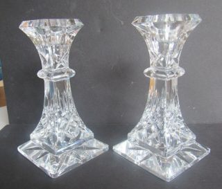 Waterford Crystal 6 Inch Lismore Candlesticks Candle Holders