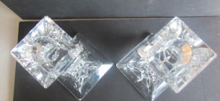 Waterford Crystal 6 Inch Lismore Candlesticks Candle Holders 2