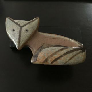 Lisa Larson For Gustavsberg.  Stoneware Figure Of Small Fox.