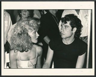 1978 Photo Olivia Newton John & John Travolta At Grease Premiere