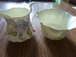 Vtg Paragon By Appointment Hm The Queen & Hm Queen Mary Sugar Bowl & Creamer