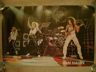 Van Halen Live Rare 1982 Stage Poster Metallica Maiden Kiss Ozzy Motley Sabbath