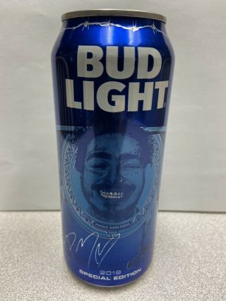 Post Malone Limited Edition Bud Light Can - Will Ship Internationally