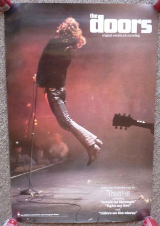 The Doors 1991 Movie Soundtrack Poster 20 " X30 " Jim Morrison