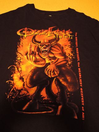 Ozzfest 2001 Vintage Rock Concert T - Shirt Mint/un - Worn Bold Images