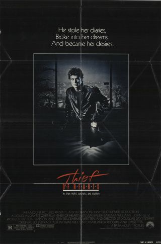Thief Of Hearts 1984 27x41 Orig Movie Poster Fff - 13737 David Caruso