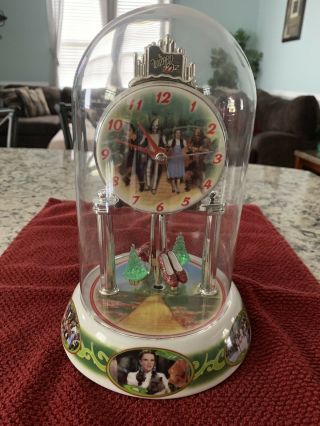 Wizard Of Oz Anniversary Clock With Porcelain Base.