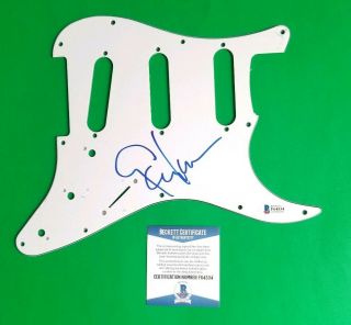 The Jayhawks - Gary Louris Signed Fender Strat Guitar Pickguard With Bas Psa