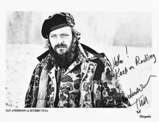 Ian Anderson (jethro Tull) Autograph 8x10 Signed Photo (hand Signed)