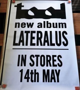 Tool Lateralus Rare 2001 Promo Poster Australia Big Billboard 1.  4mx1m Prog Rock