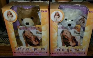 2 Official Britney Spears Bear Bears With Cd Cds Collectible
