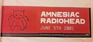 Radiohead - Rare Amnesiac 2001 Promo Poster U2 Coldplay Muse Arcade Fire Rhcp