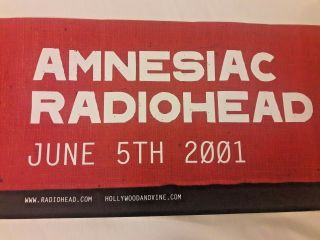 Radiohead - RARE Amnesiac 2001 PROMO Poster U2 Coldplay Muse Arcade Fire RHCP 3