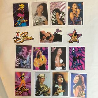 Selena Quintanilla Full Set Of 15 Official 1999 Q - Productions Stickers Tejano