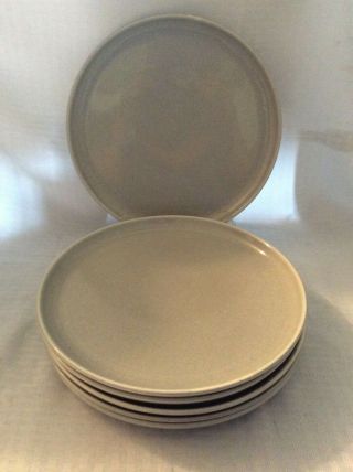 6 Russel Wright Steubenville 10” Gray Dinner Plates