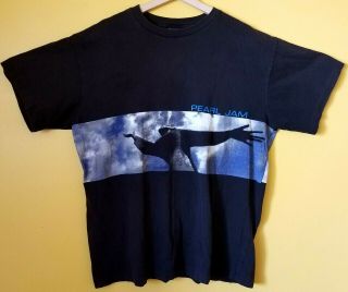 Vtg 1998 Pearl Jam Yield Tour T Shirt Sz Xl 90s Grunge Single Stitch Concert Tee