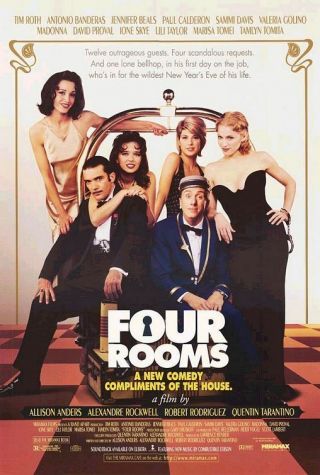 Four Rooms (1996) Movie Poster 27x40 Madonna Quentin Tarantino