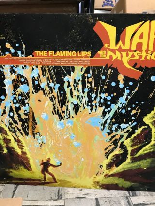 Flaming Lips At War With The Mystics Record Store Foam Core Poster 23.  5 X24