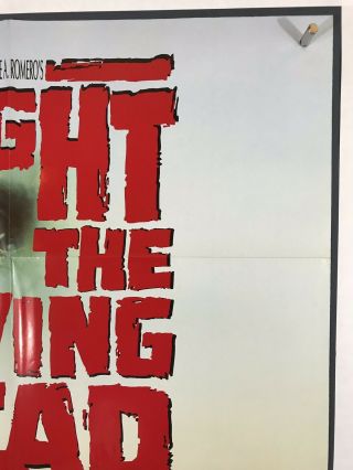 NIGHT OF LIVING DEAD Movie Poster (Fine) One Sheet 1990 27x40 Horror 3224 3