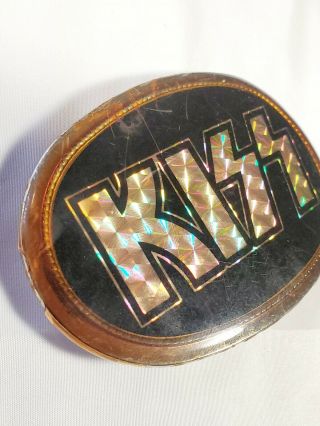 Kiss Prism Belt Buckle 1977 Pacifica Mfg Vintage Paul Stanley Gene Simmons VG, 6