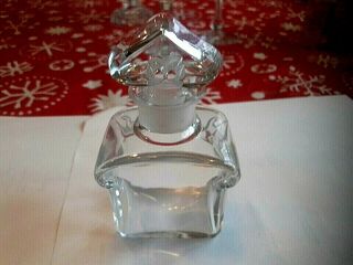 For Gifting - Scarce Find - Vintage Baccarat 4 3/4 " Perfume Bottle (2 Oz. ) - Signed