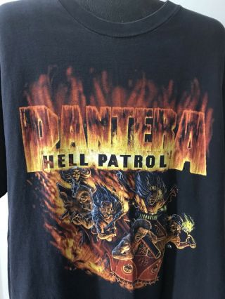 Vintage 1997 Pantera Hell Patrol Rock Concert Tour T Shirt Usa Mens Size Xl