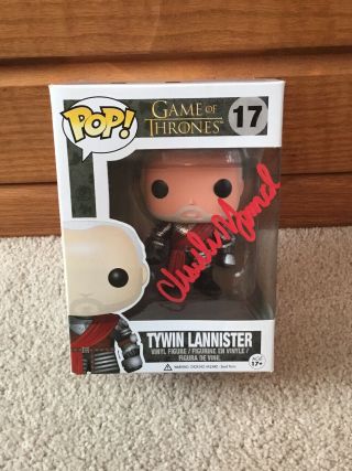 Funko Pop Game Of Thrones Tywin Lannister 17 Signed By Charles Dance