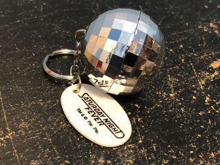 Rare Promo Saturday Night Fever Disco Ball Keychain