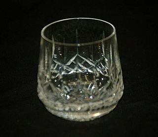 Lismore By Waterford Roly Poly Tumbler Old Fashioned Crystal Glass Vertical Cut