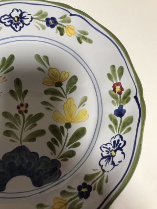 Il Bargello Italy Set Of Plates Blue Carnation 9” Maioliche Cantagalli CAG4 8