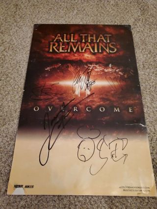 All That Remains Autograph Poster 11x17
