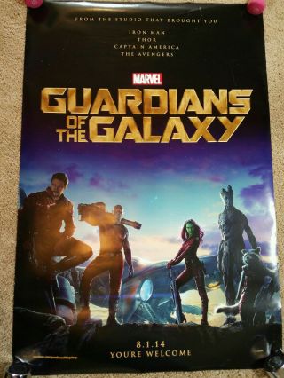 Guardians Of The Galaxy Double Sided Movie Poster