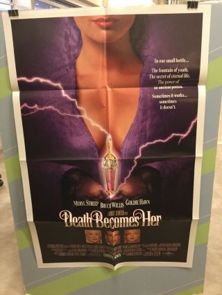 Hawn,  Goldie “death Becomes Her”original Movie Poster 1992
