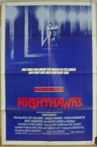 1981 1 - Sheet Movie Poster Night Hawks Sylvester Stallone