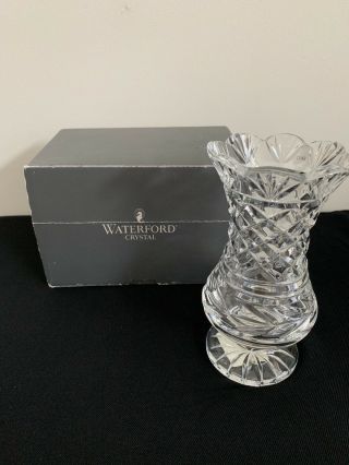 Waterford Crystal Clara Vase 7 Inch Scalloped Rim Footed Base