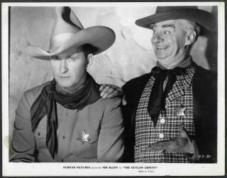 Western Tim Mccoy 1935 Promo Photo The Outlaw Deputy Jules Cowles