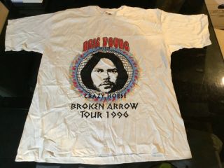 Neil Young & Crazy Horse 1996 Concert T - Shirt Size Xl Old Stock