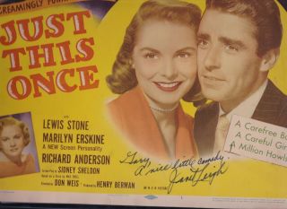 Janet Leigh - Signed Lobby Card