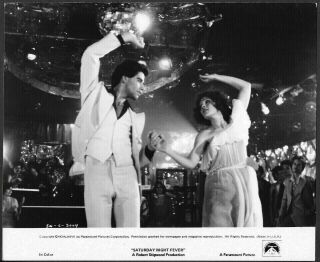 Saturday Night Fever John Travolta 1977 Promo Photo Disco Dancing