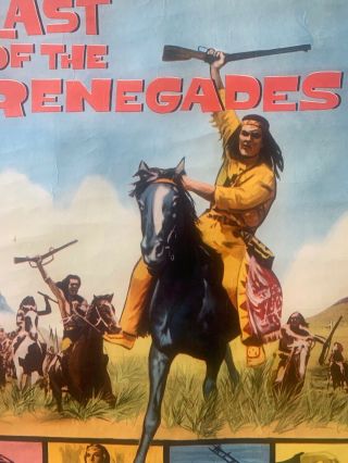 Winnetou The Last of the Renegades Pierre Brice Lex Barker US 1SH movie poster 4