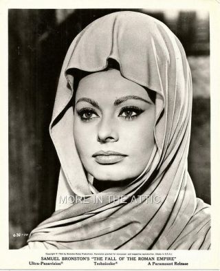 Sexy Italian Goddess Sophia Loren Orig Fall Of The Roman Empire Portrait Still