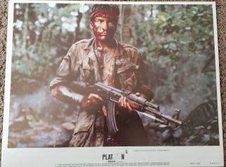 Platoon 1986 8 " X10 " Movie Still Cards Lobby Set Of 8 Tom Berenger,  Willem Dafoe