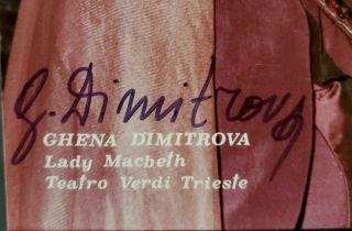 Ghena Dimitrova RARE gorgeous signed vintage 5x7 photo,  Bulgarian opera soprano 2