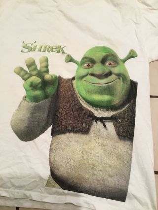 Dreamworks Animation 2001 Shrek Mike Myers Movie Film Promo T - Shirt